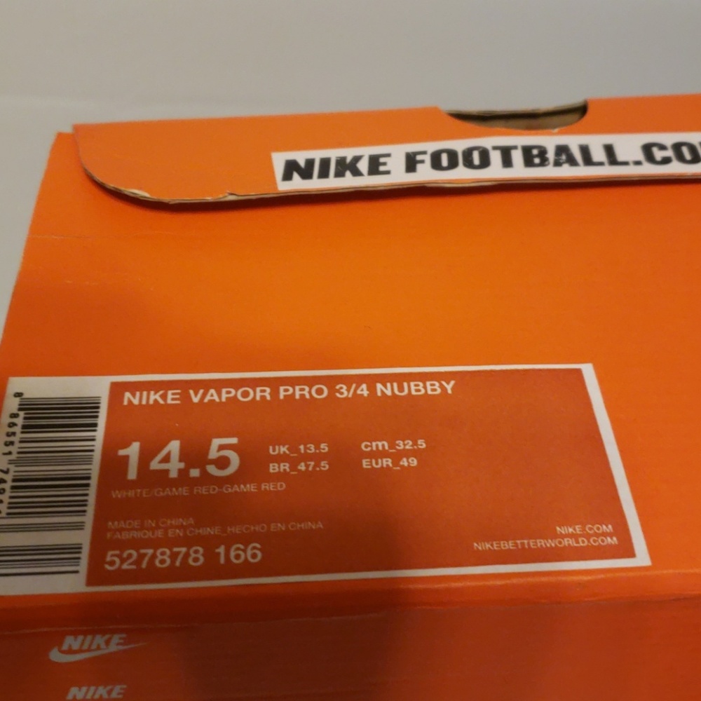 🎁NWT,NIKE MEN'S ZOOM VAPOR PRO 3/4 FOOTBALL - Picture 5 of 8